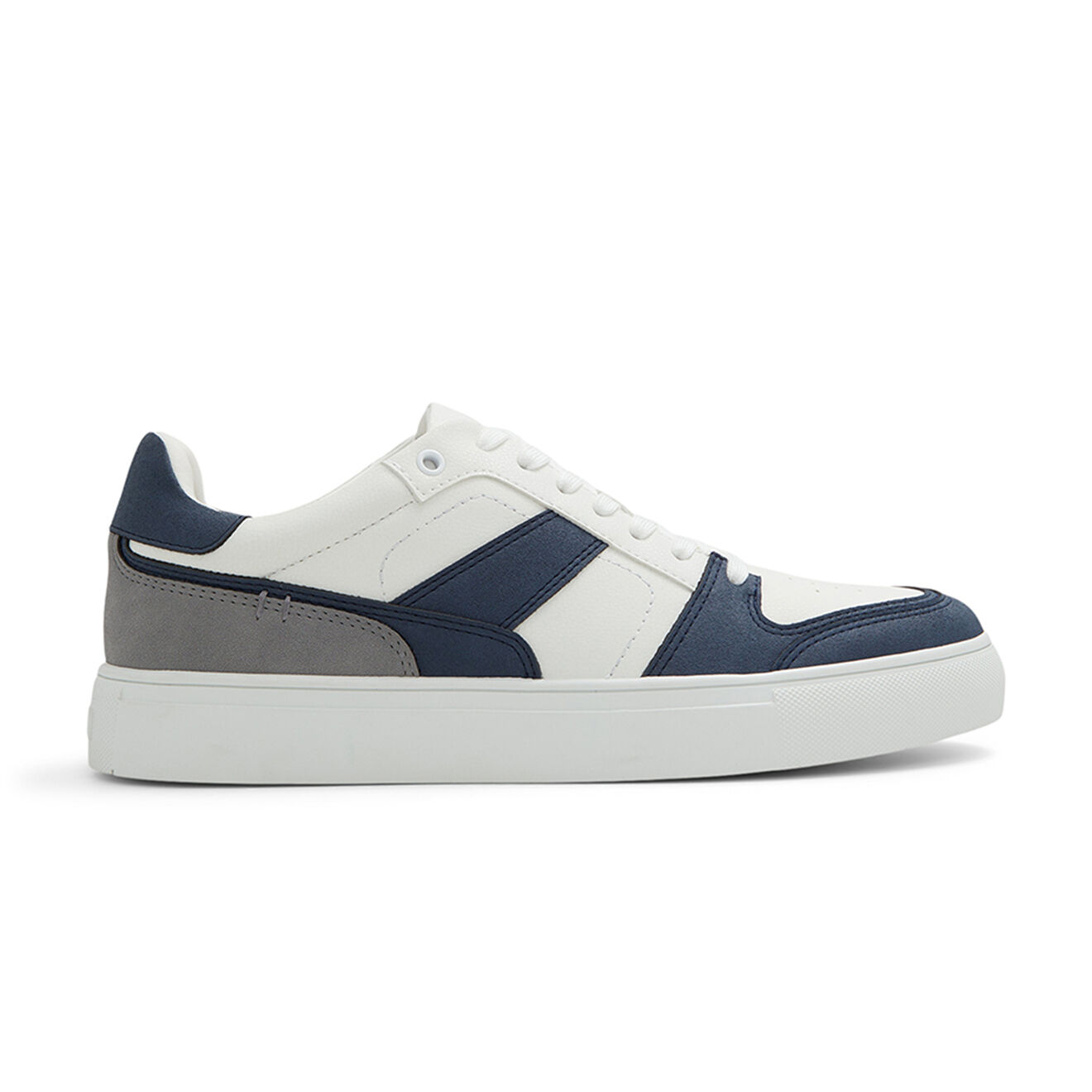 aldo - sneakers tim blanc/bleu marine/gris
