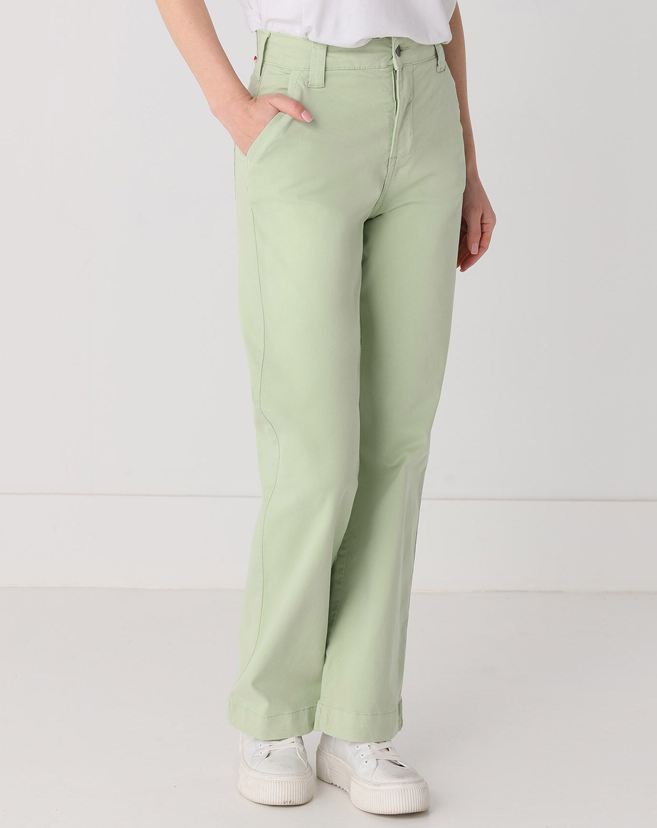 cimarron - pantalon chino olivia vert
