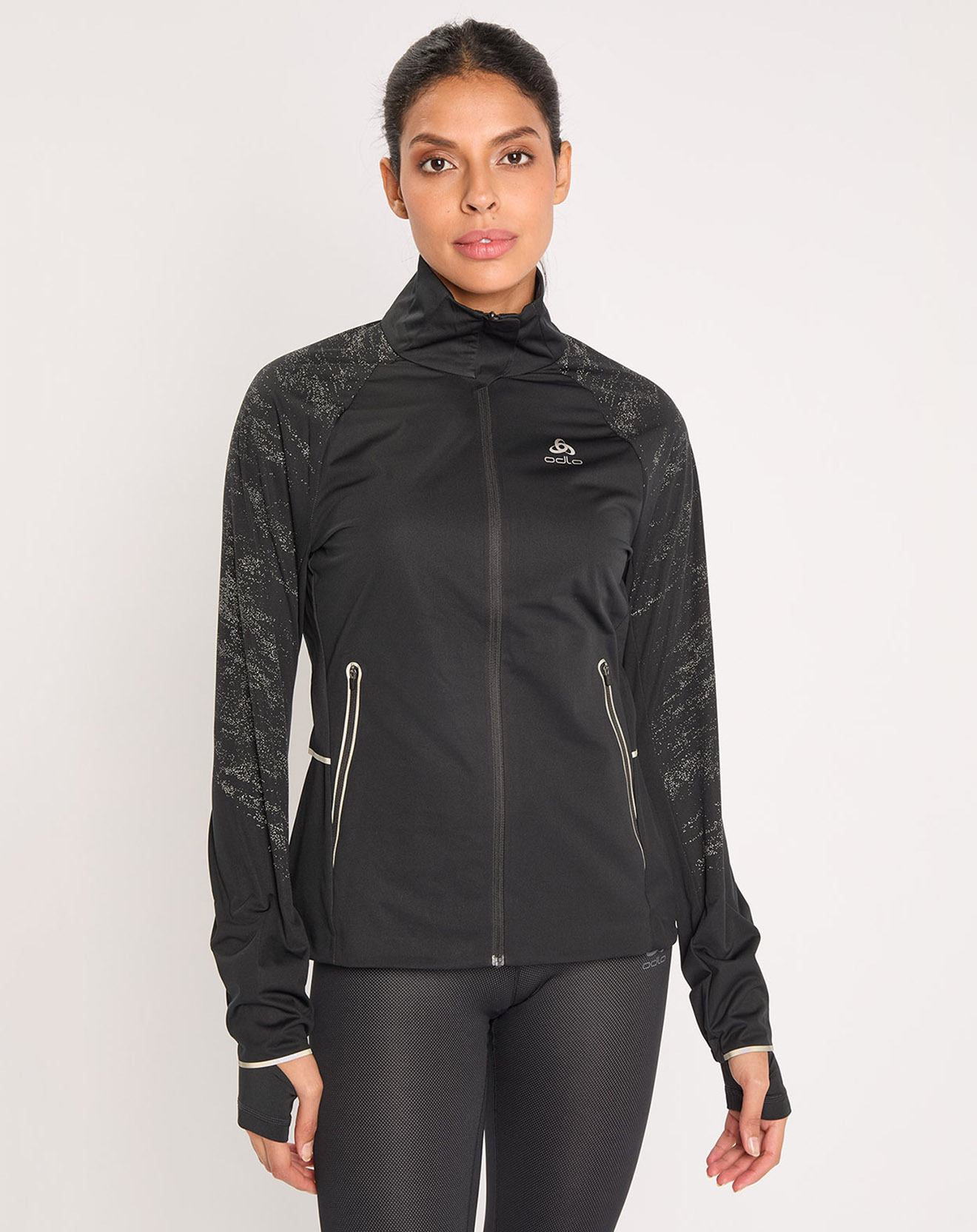 Odlo - Veste de running réfléchissante Zeroweight Pro Warm noire