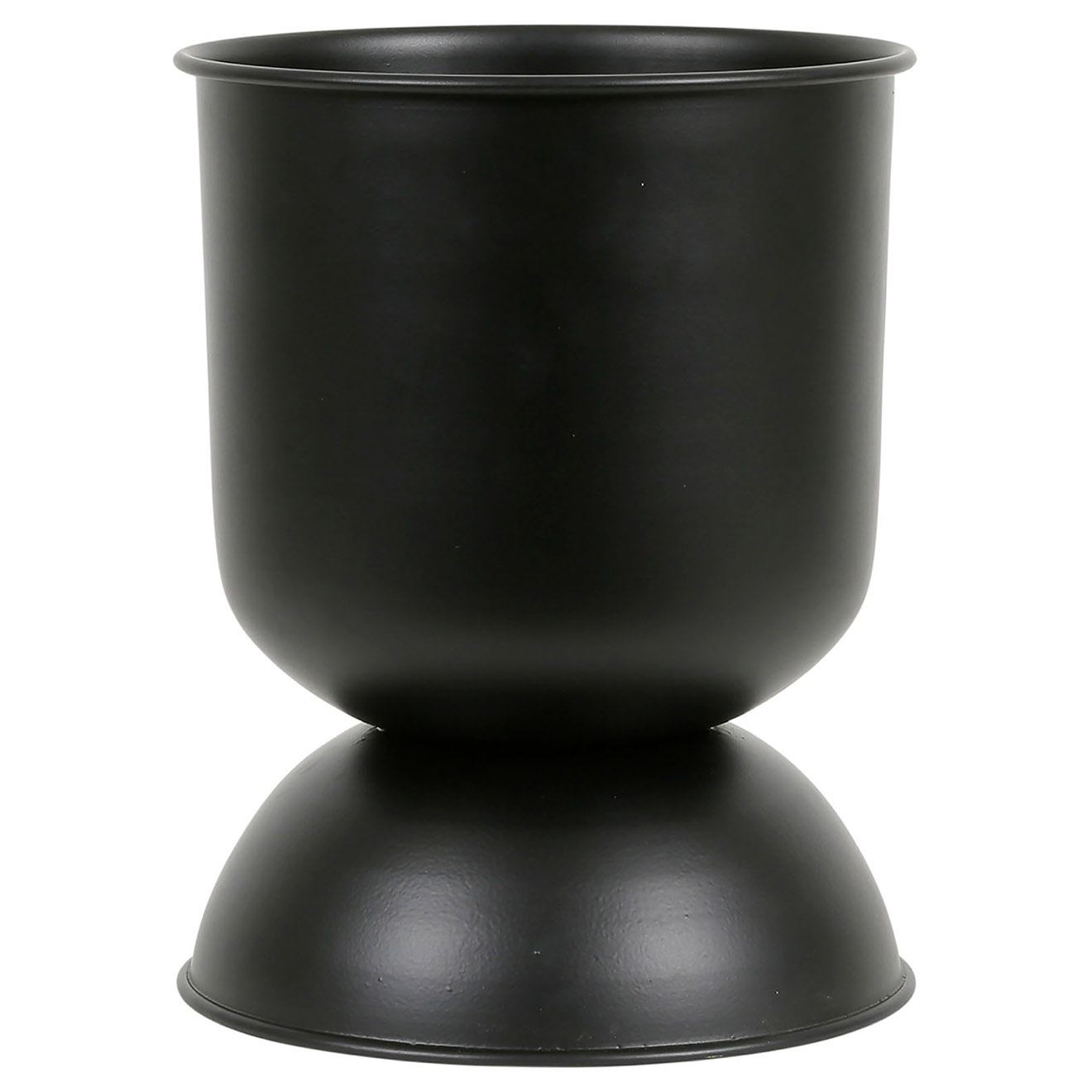 Sema Design - Cache pot visage Arty noir  - D.25.5x32.5 cm