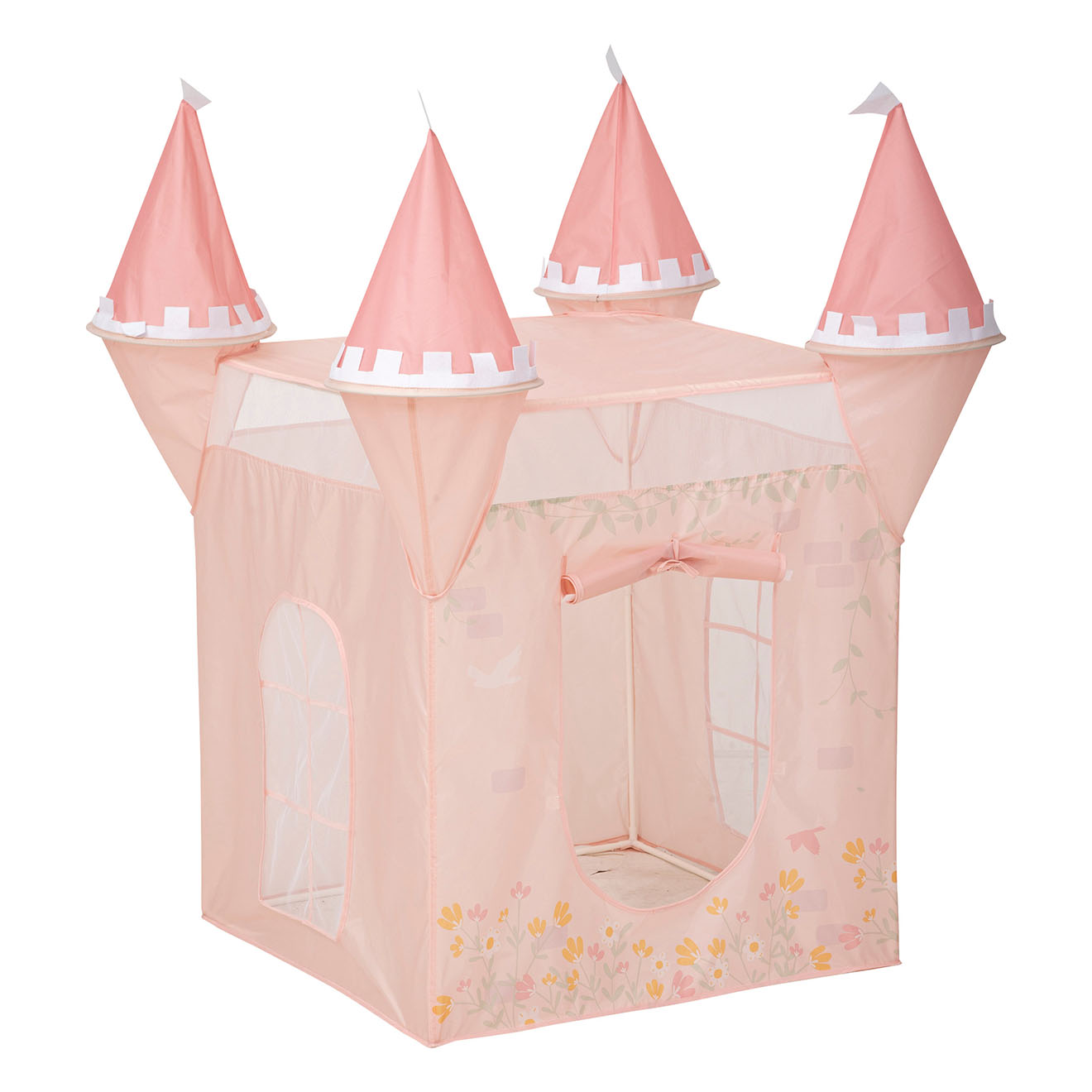 Atmosphera - Tente pop up château princesse rose - 130x78x78 cm