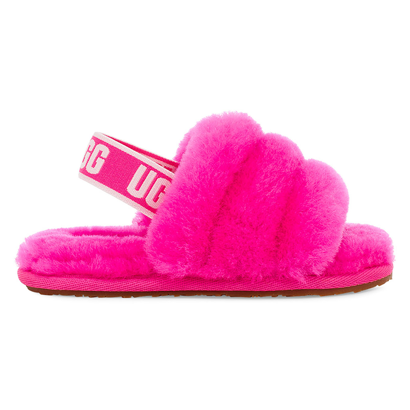 Ugg - Chaussons en Peau de Mouton Fluff Yeah roses