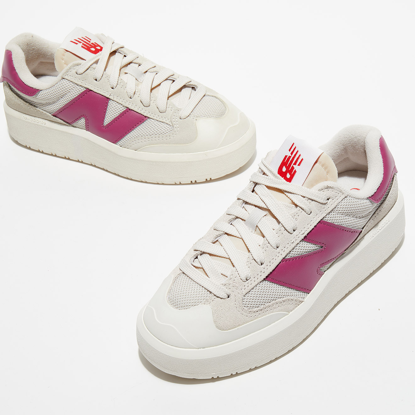 New Balance - Baskets CT302 blanc/rose foncé