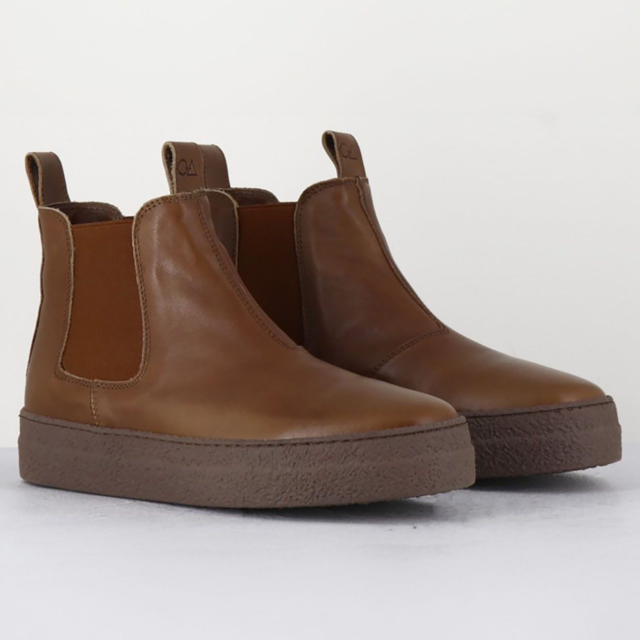 Oa Non Fashion - Chelsea boots en Cuir camel