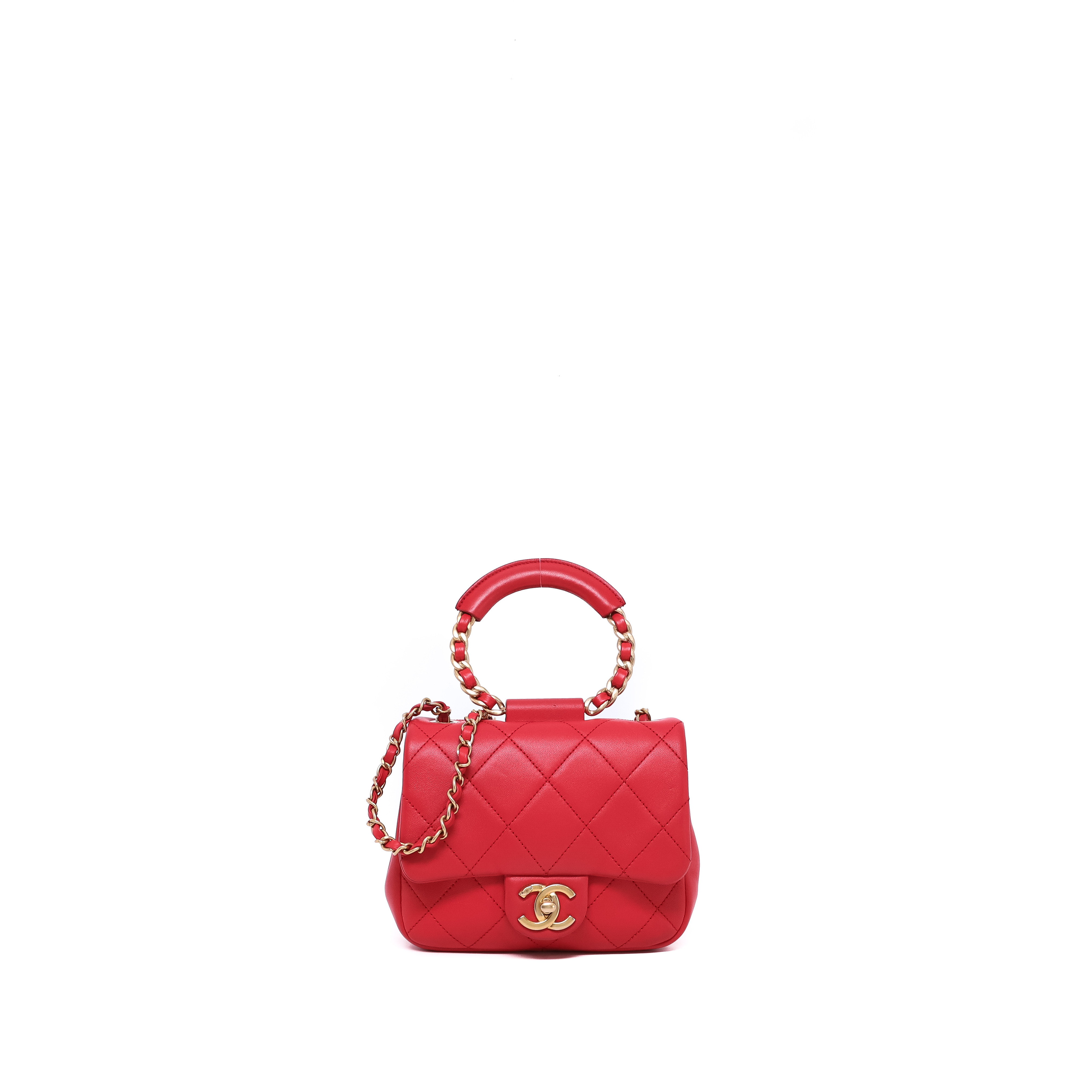 - Sac Chanel 15 Cuir Matelassé Rouge