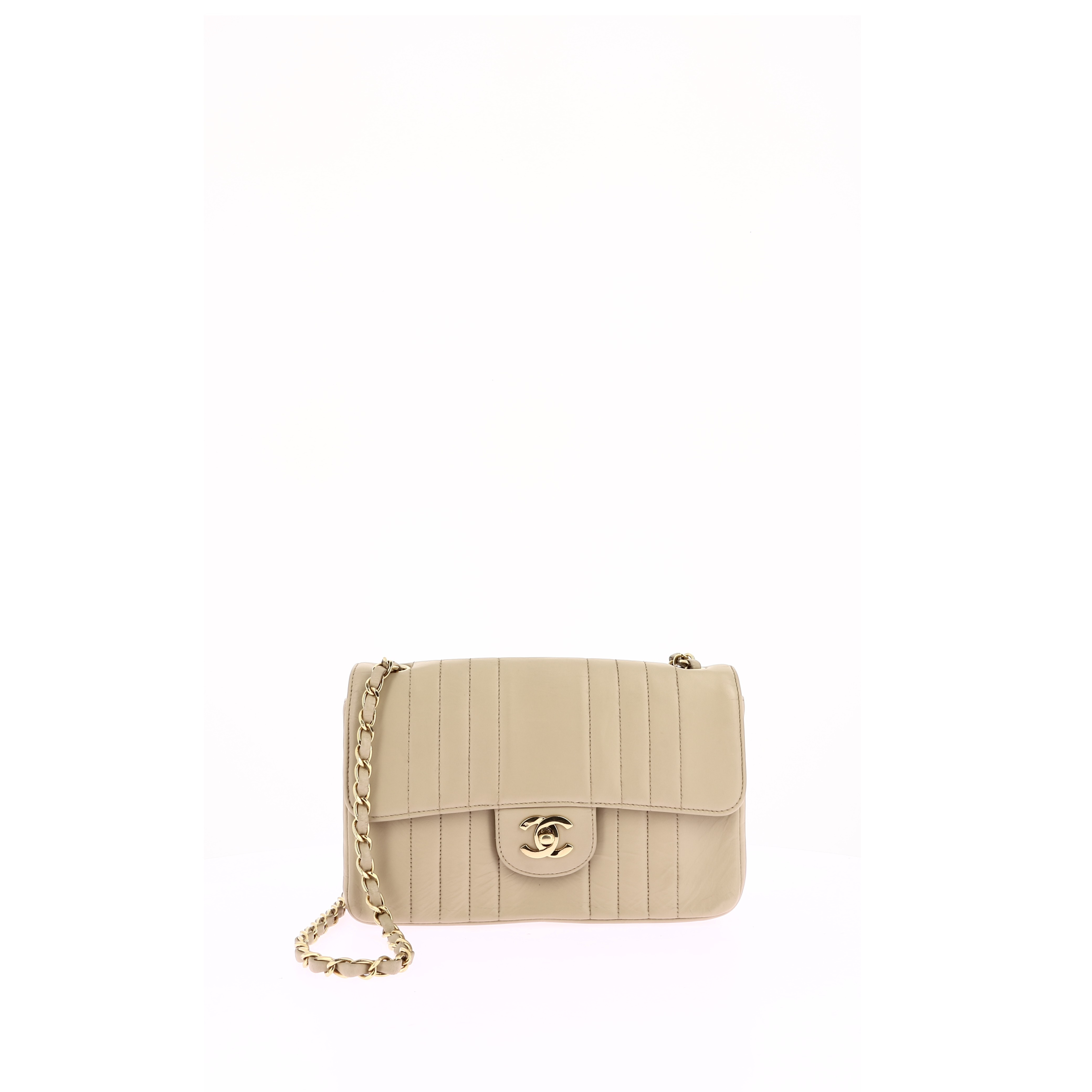 - Sac bandoulière Vintage Chanel Cuir Beige