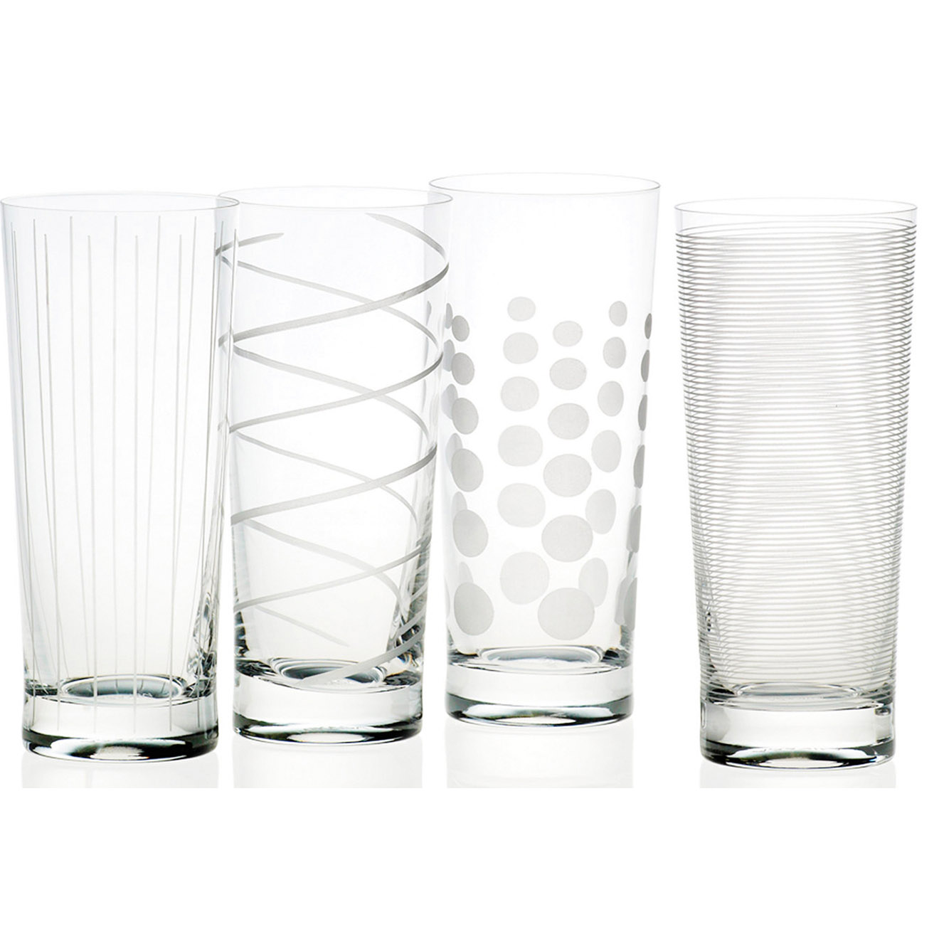 Mikasa - 4 Verres en Cristal transparents -  D.17 cm