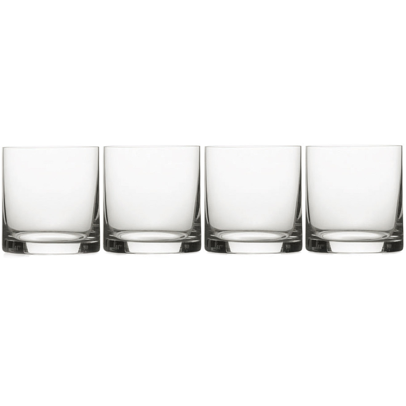 Mikasa - 4 Verres à Whisky en Cristal transparents -  D.8 cm