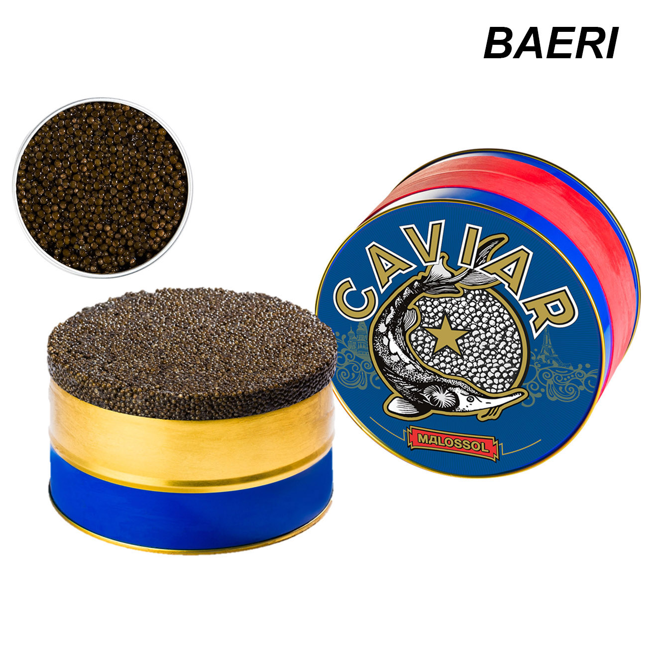 Chsas - Boîte de Caviar Baeri Malossol BO 1 kg