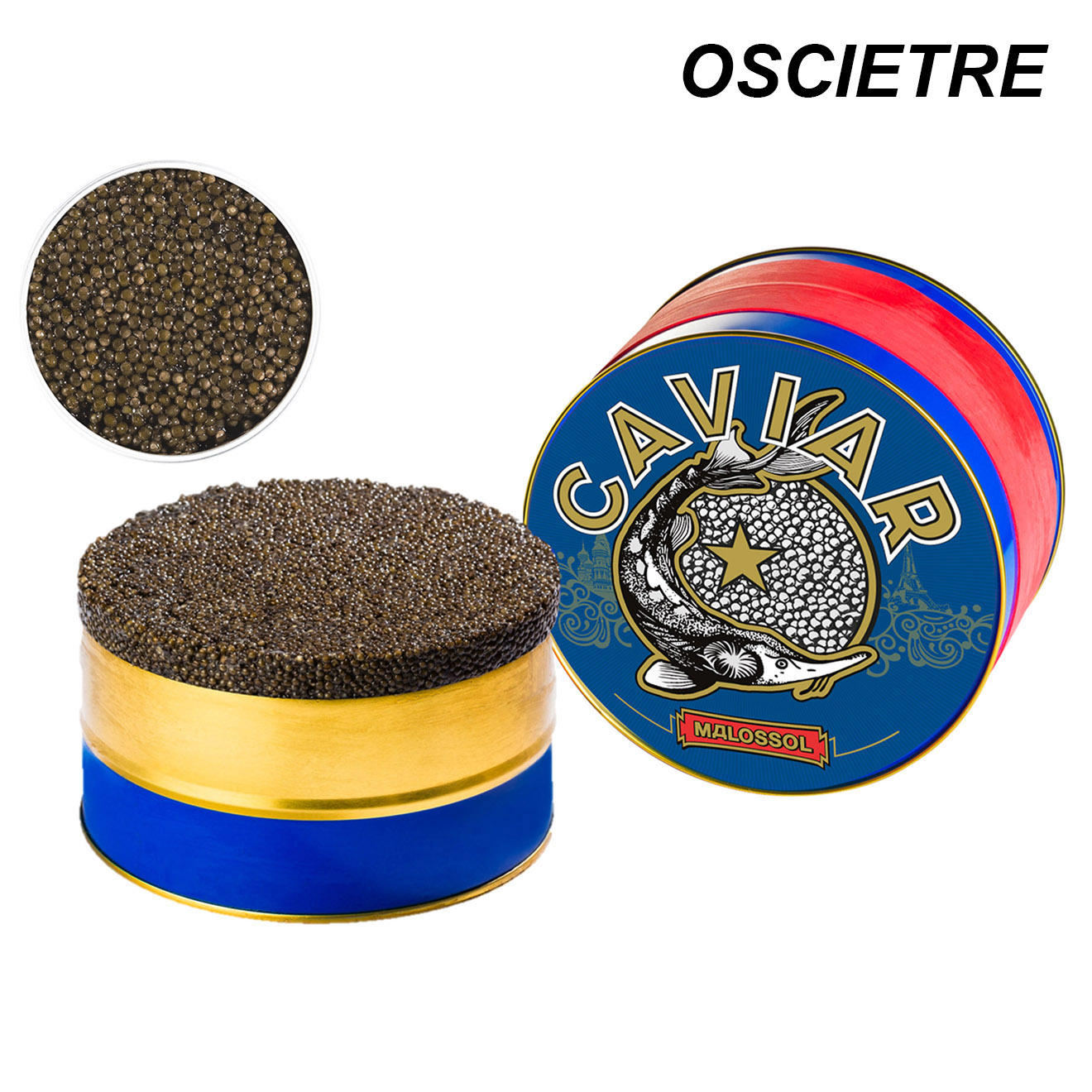 Chsas - Boîte de Caviar Osciètre BO 1 kg