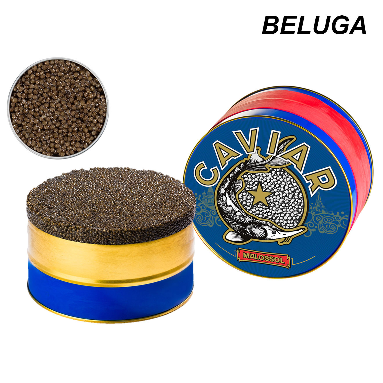 Chsas - Boîte de Caviar Beluga BO 1 kg