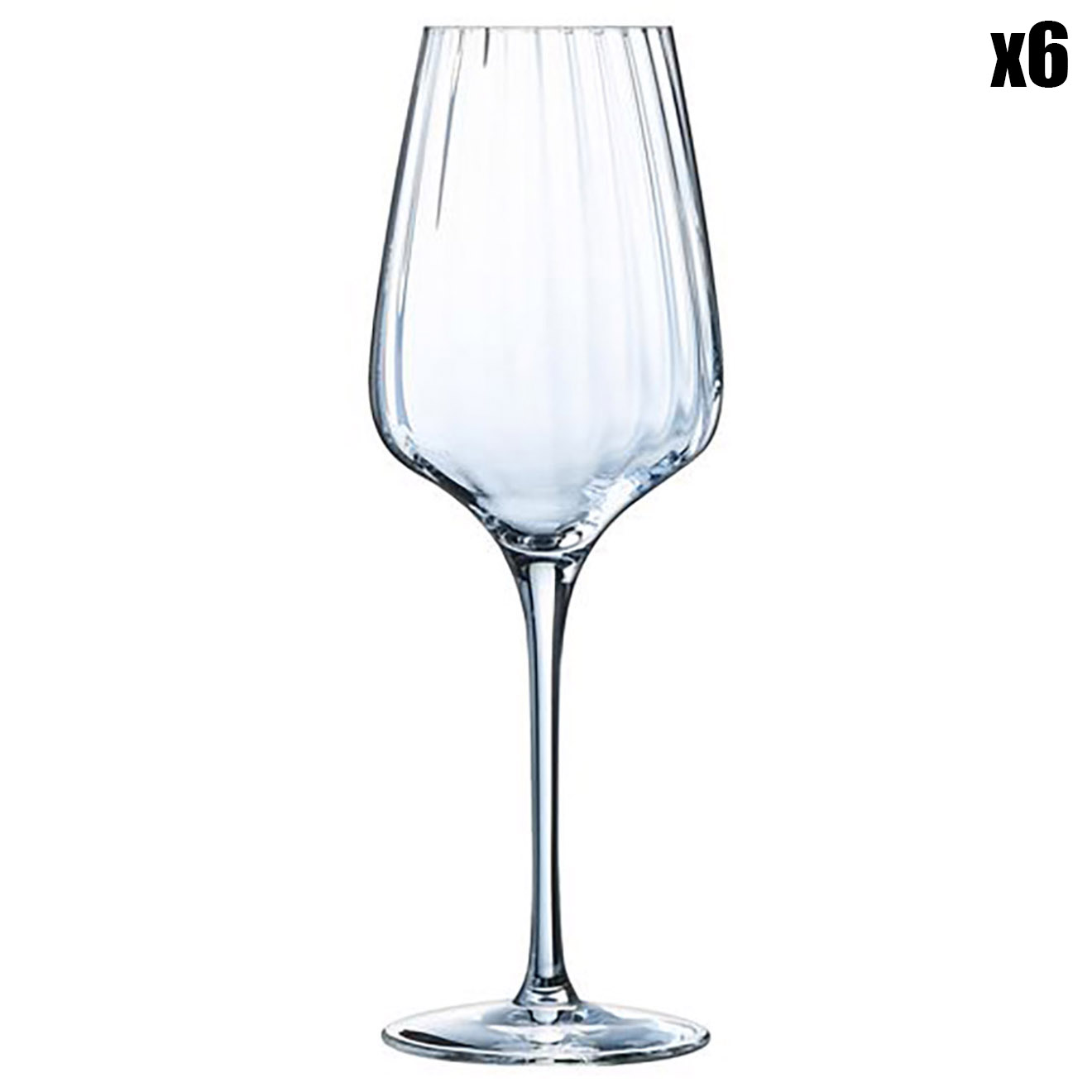 Chef & Sommelier - 6 Verres à pied Symétrie transparents - 55 cl