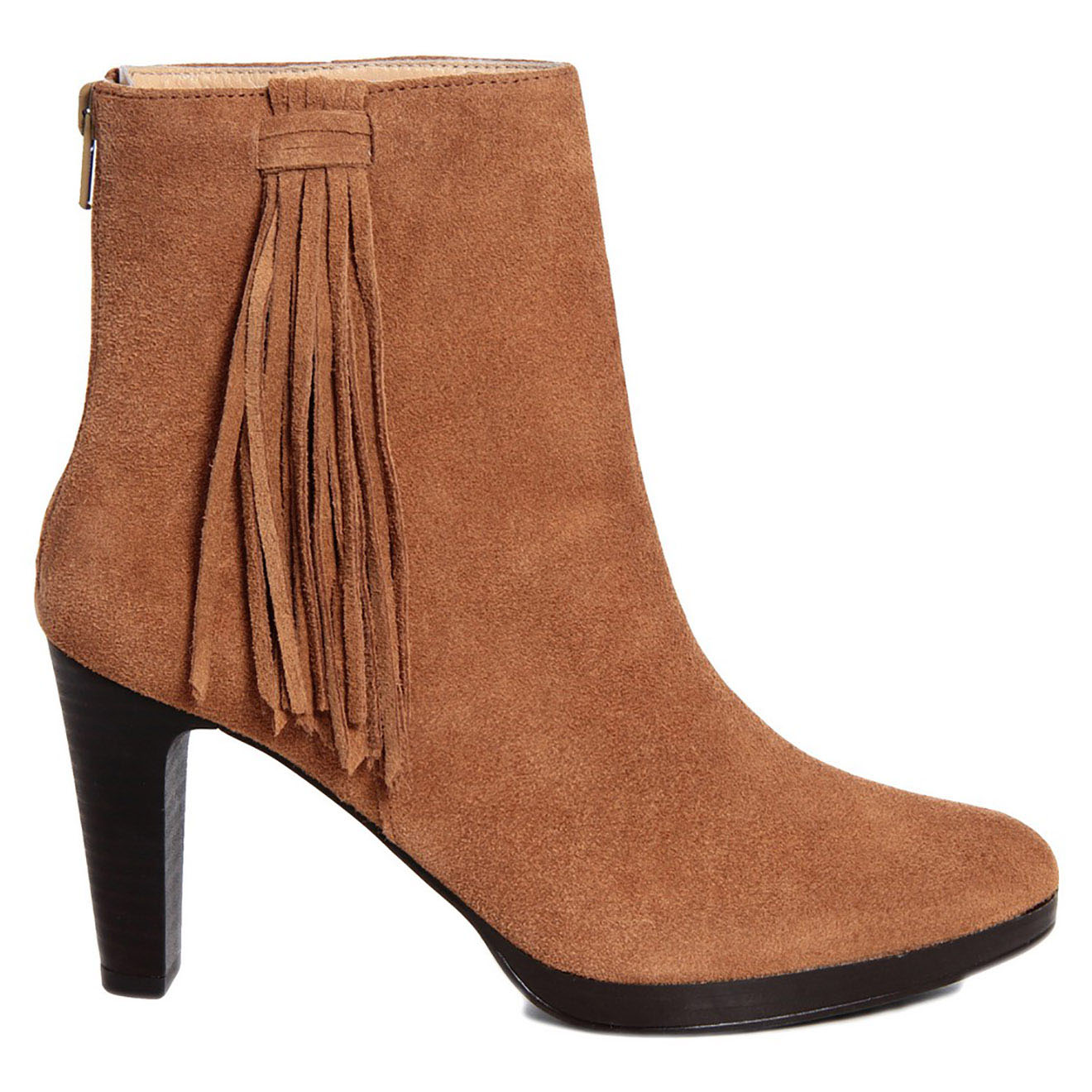 Lab78 - Bottines en Velour de Cuir Anna marron - Talon 6 cm