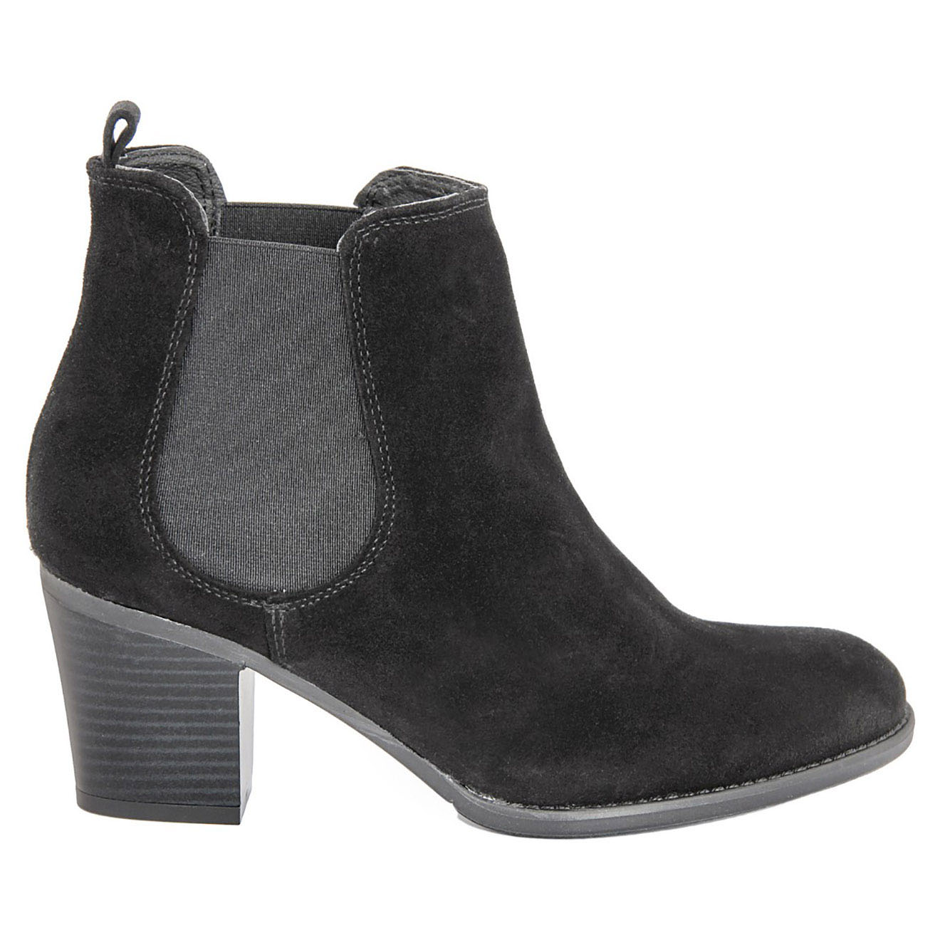 Lab78 - Bottines en Velour de Cuir Théa noires - Talon 6 cm