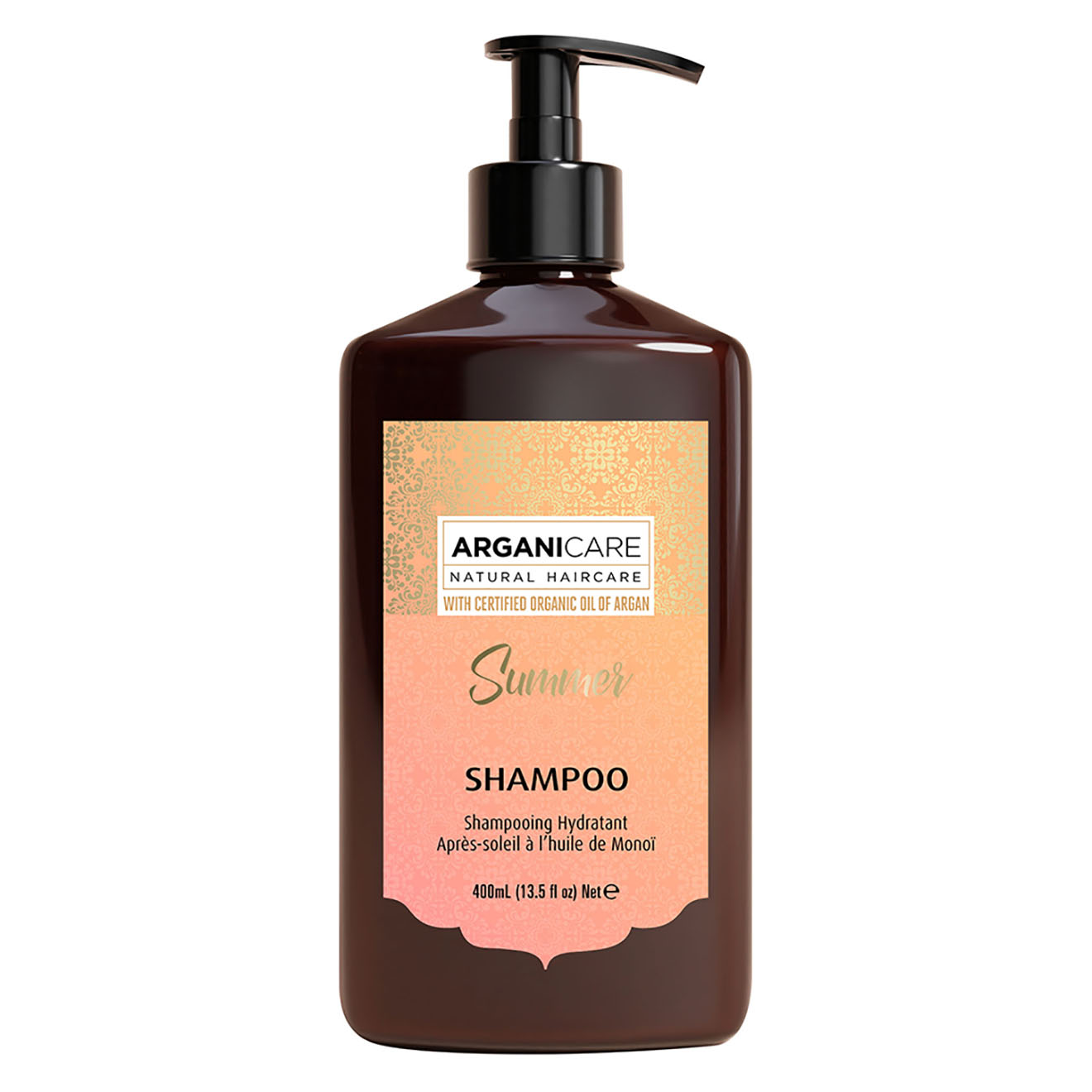 Arganicare - Shampoing Après-Soleil à l'huile de Monoï - 400 ml