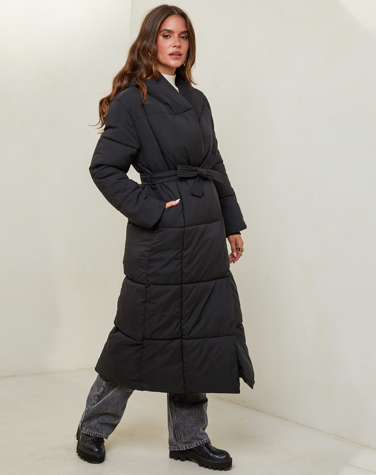 Doudoune Denise noire Vente privée Le Comptoir du Manteau