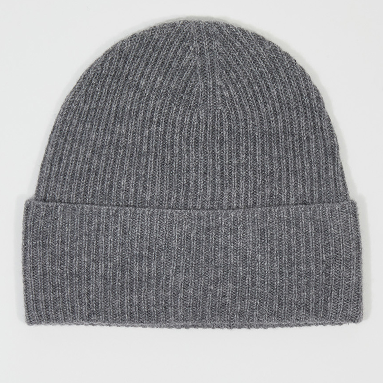 Cashmere Tribu - Bonnet 100% Cachemire maille perle Bonny gris OS