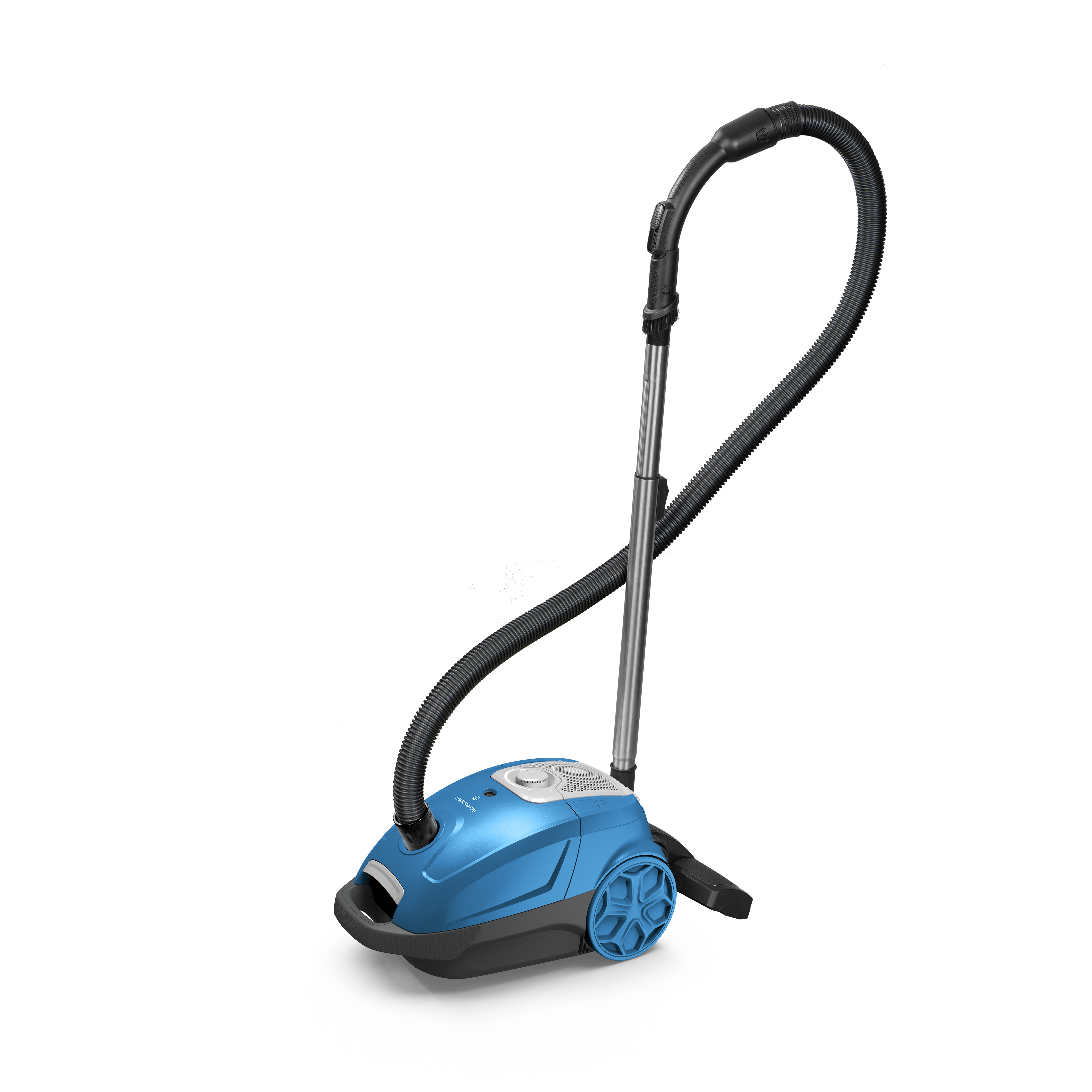 Aspirateur tra&icirc;neau avec sac - SCHNEIDER - SCVC4258BL - Bleu - 800W (asp.180W) - HEPA H12