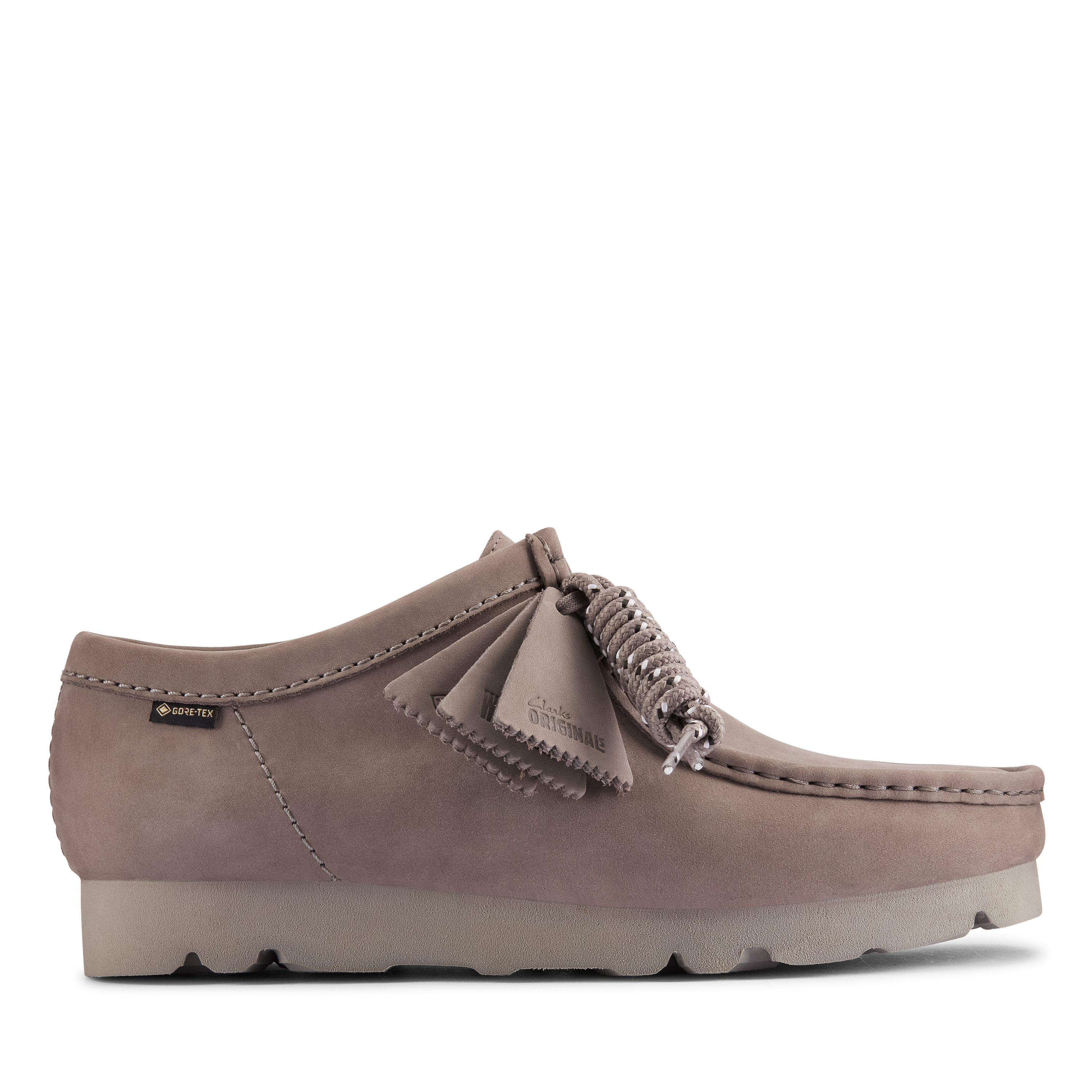 Clarks Wallabee GTX Nubuck Shoes Gray 41 4