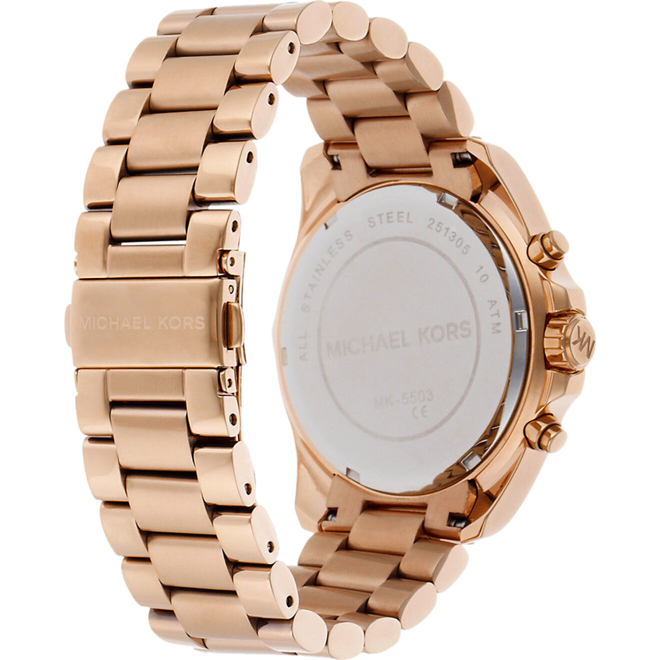 Montre Femme en Acier inoxydable rose dore Vente privee Michael Kors BazarChic