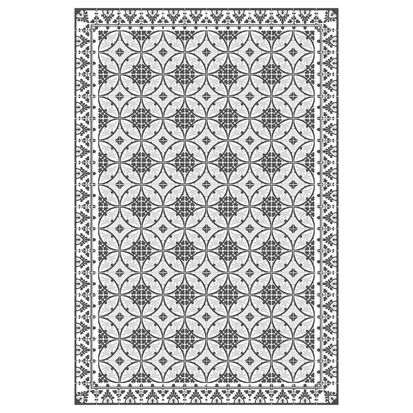 Tapis vinyle Liceo gris - 133x200 cm