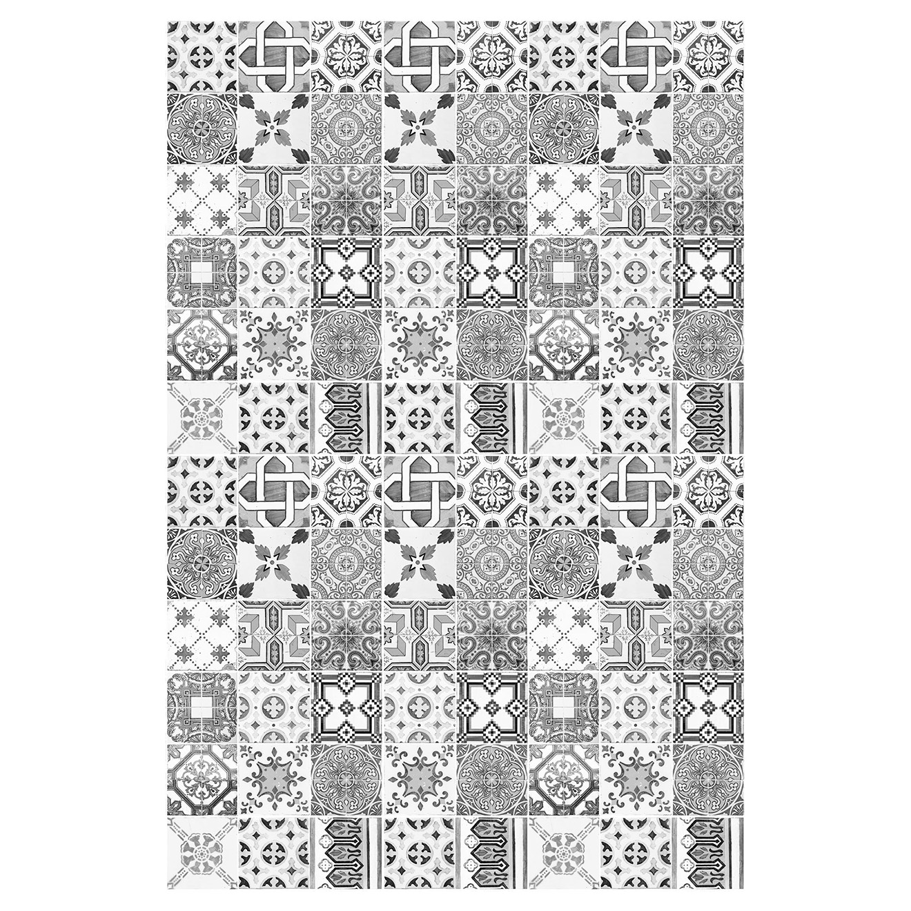 Tapis vinyle Gala gris - 133x200 cm