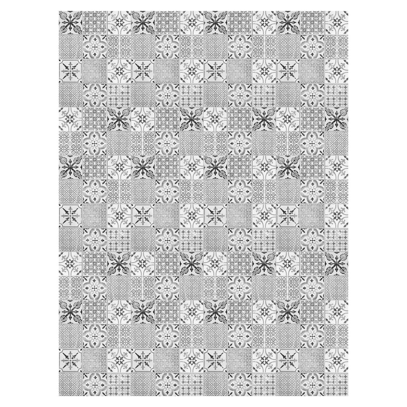 Tapis vinyle Vintage gris - 200x266 cm