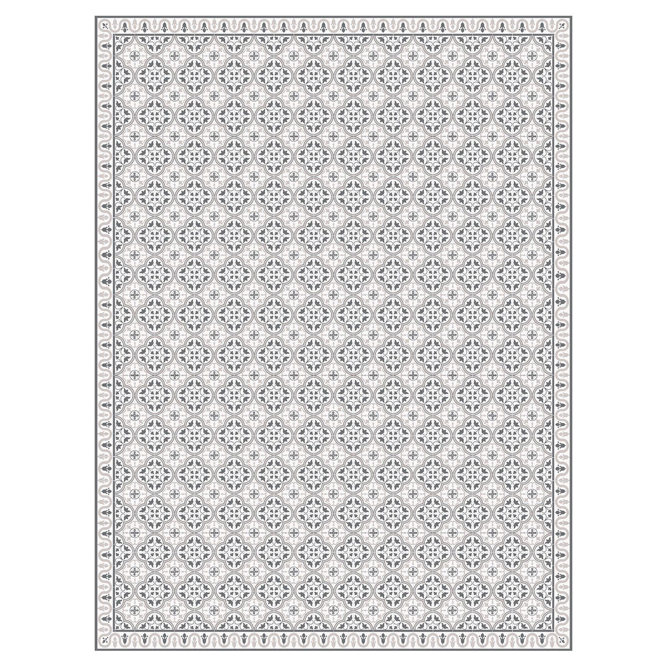 Tapis vinyle Leire gris - 200x266 cm