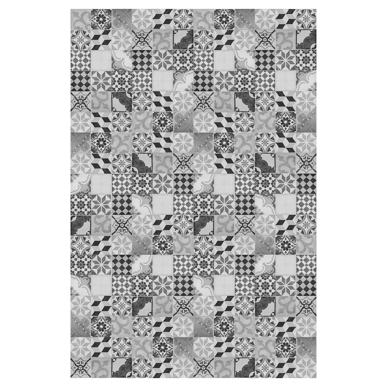 Tapis vinyle Mosaïque vintage multicolore - 200x300 cm