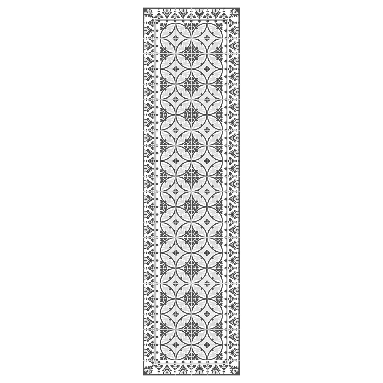 Tapis vinyle Liceo gris - 66x250 cm