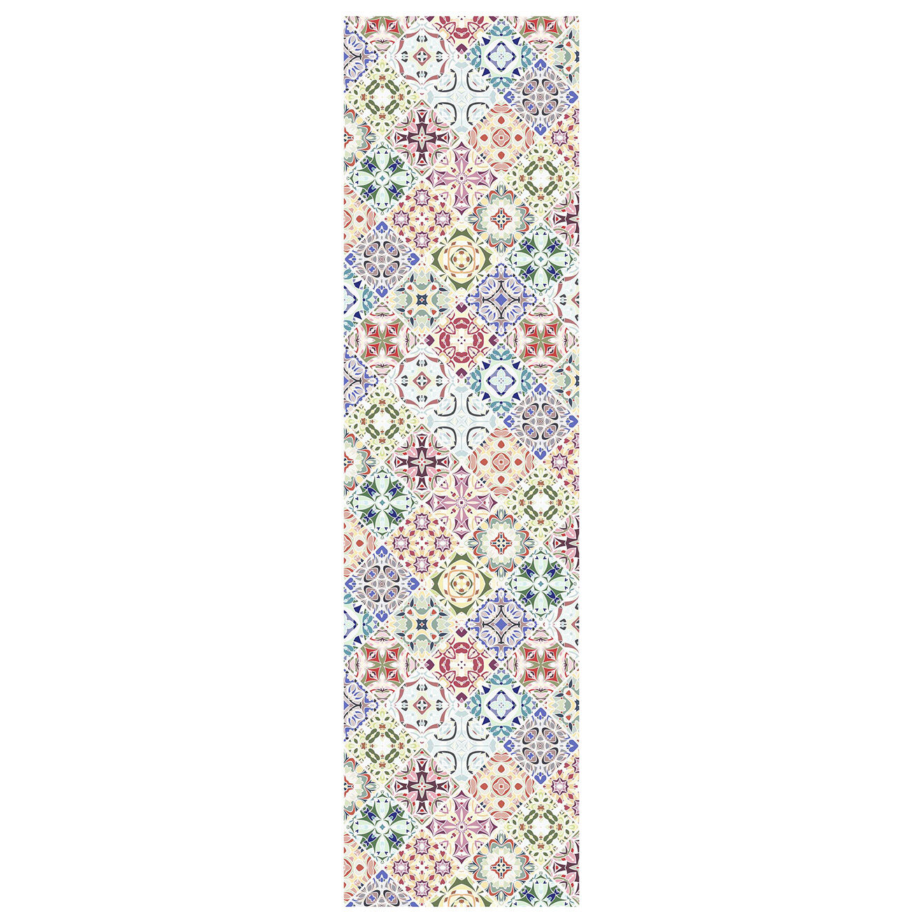 Tapis vinyle Mosaïque abstraite multicolore - 66x250 cm