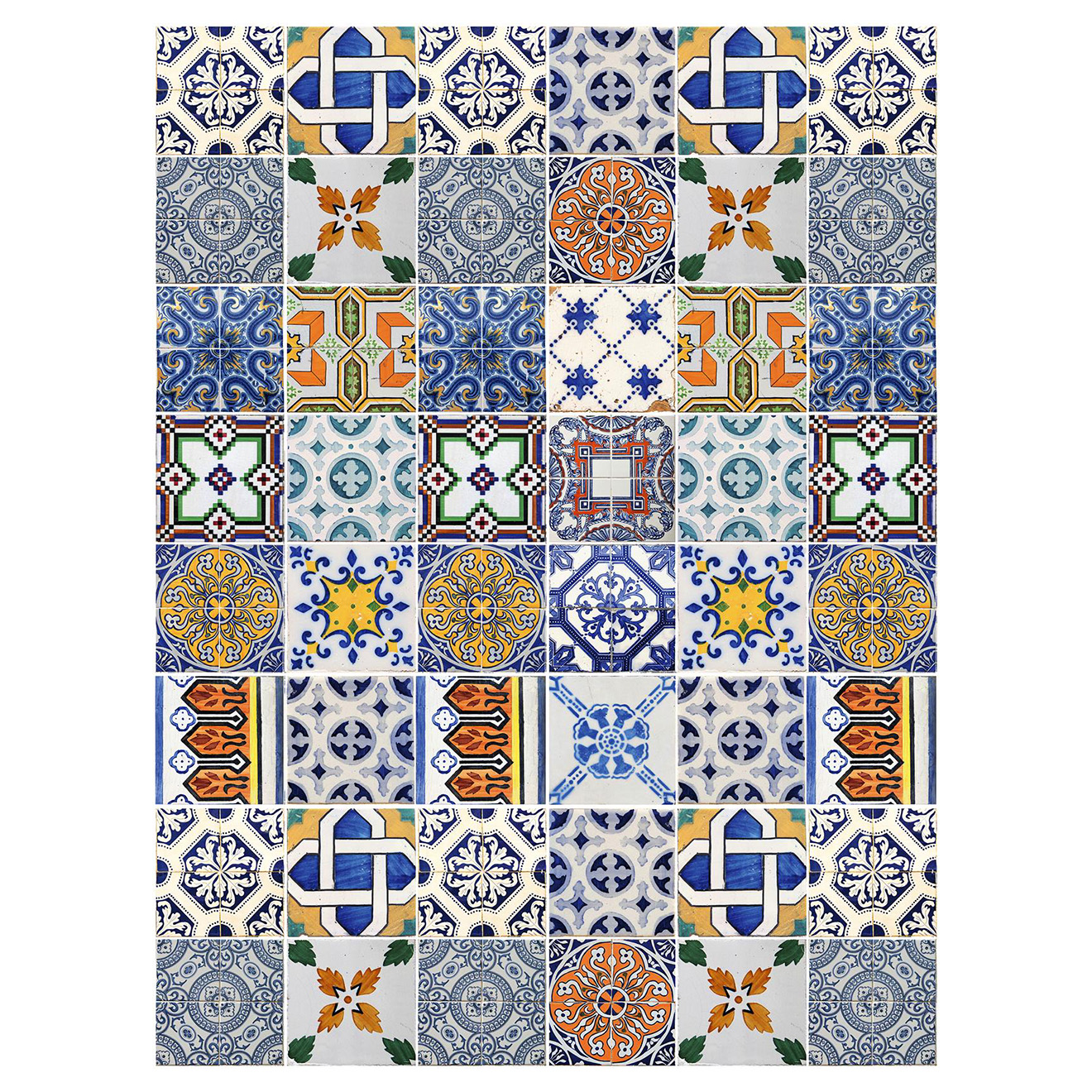 Tapis vinyle Gala multicolore - 100x133 cm