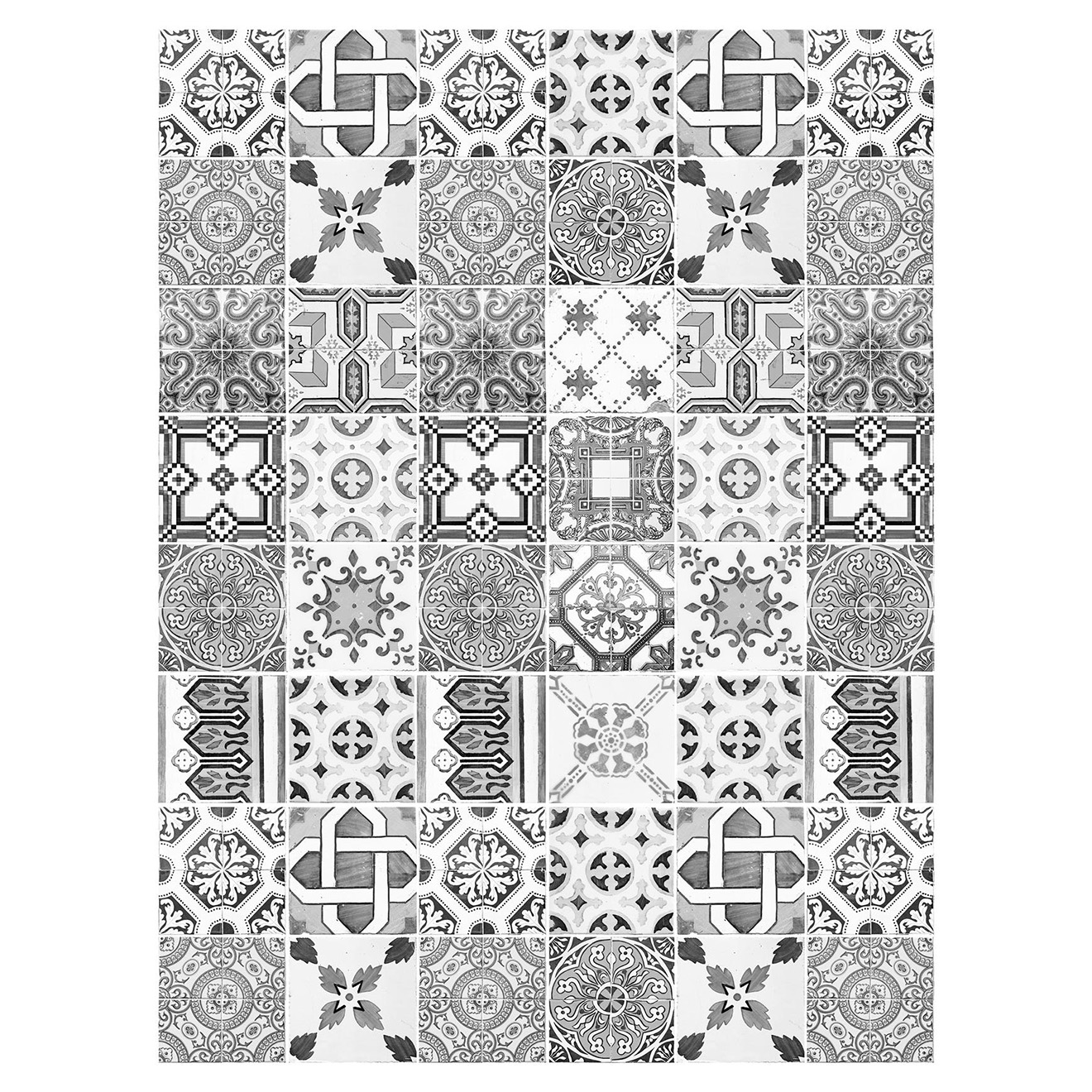 Tapis vinyle Gala gris - 100x133 cm