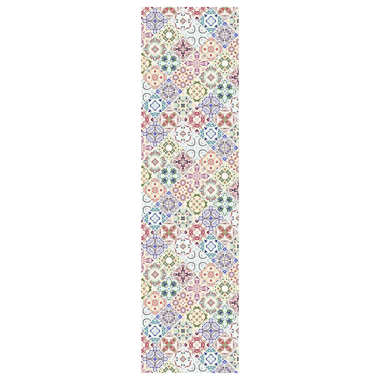 Tapis vinyle Mosaïque abstraite multicolore - 80x300 cm