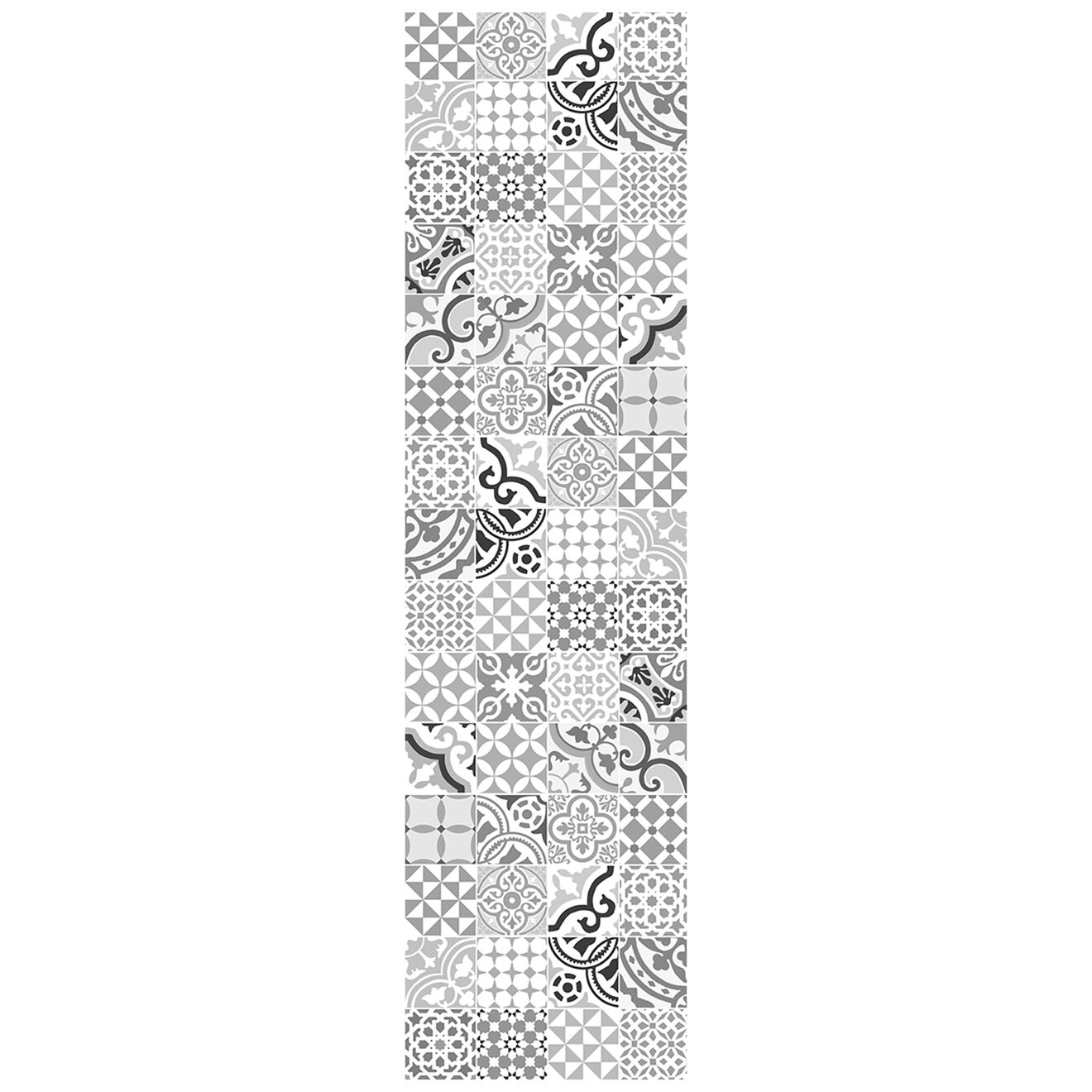 Tapis vinyle Chamonix gris - 66x250 cm