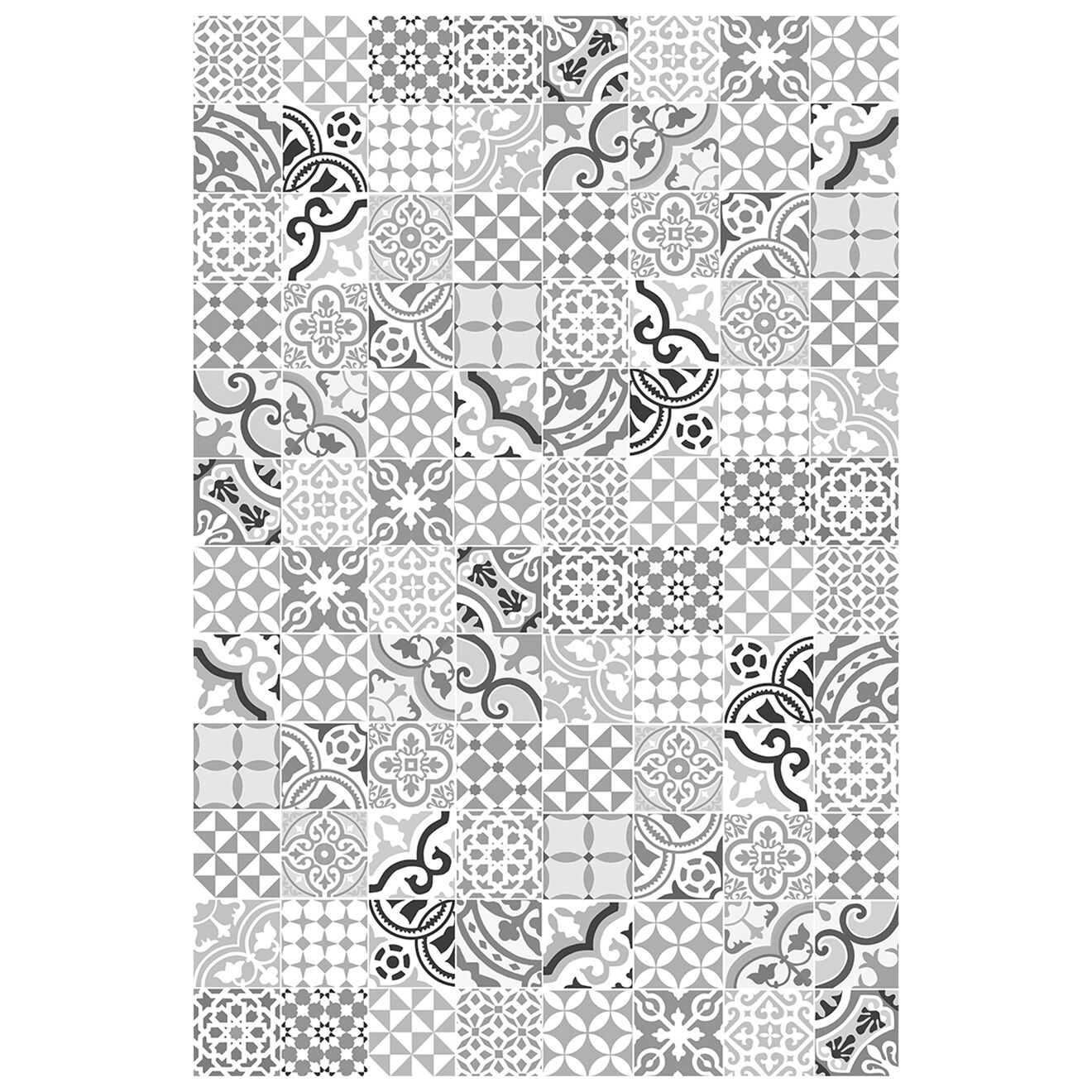 Tapis vinyle Chamonix gris - 133x200 cm