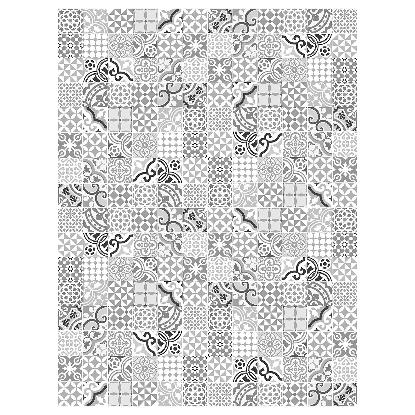 Tapis vinyle Chamonix gris - 200x266 cm