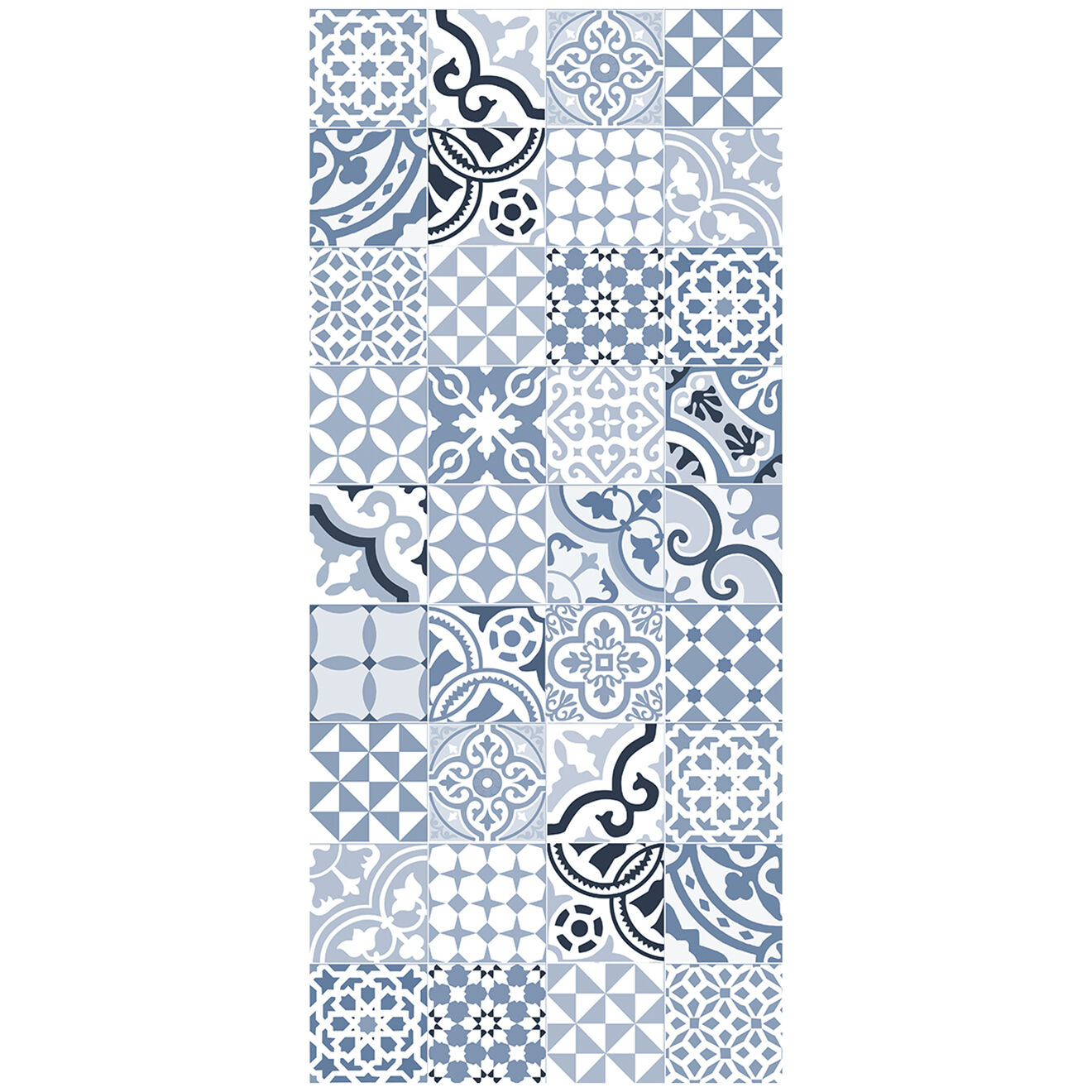 Tapis vinyle Côte d'Azur bleu - 66x150 cm