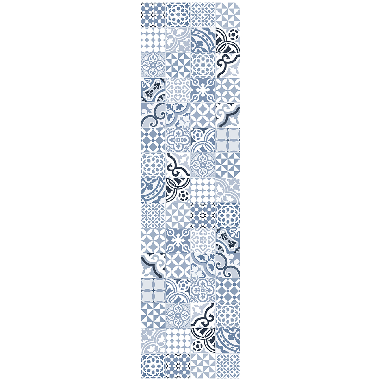 Tapis vinyle Côte d'Azur bleu - 66x250 cm