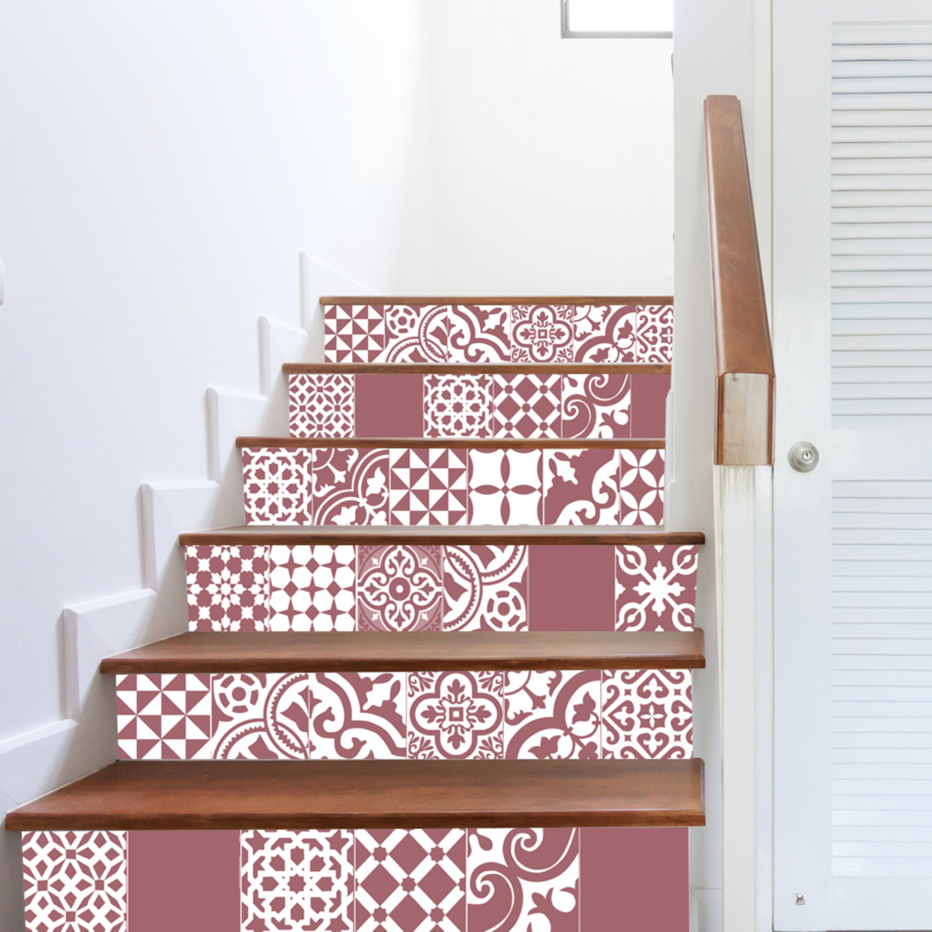 24 Stickers Saint Tropez rouges - 20x20 cm