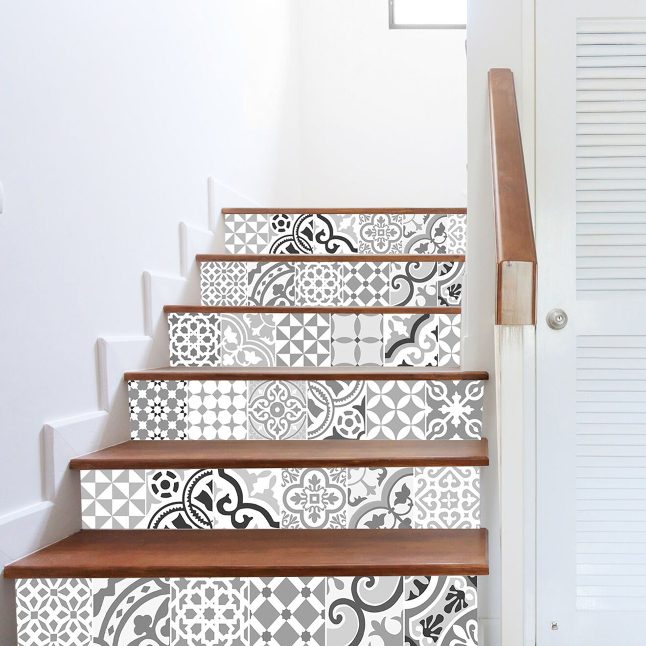 24 Stickers Chamonix gris - 20x20 cm