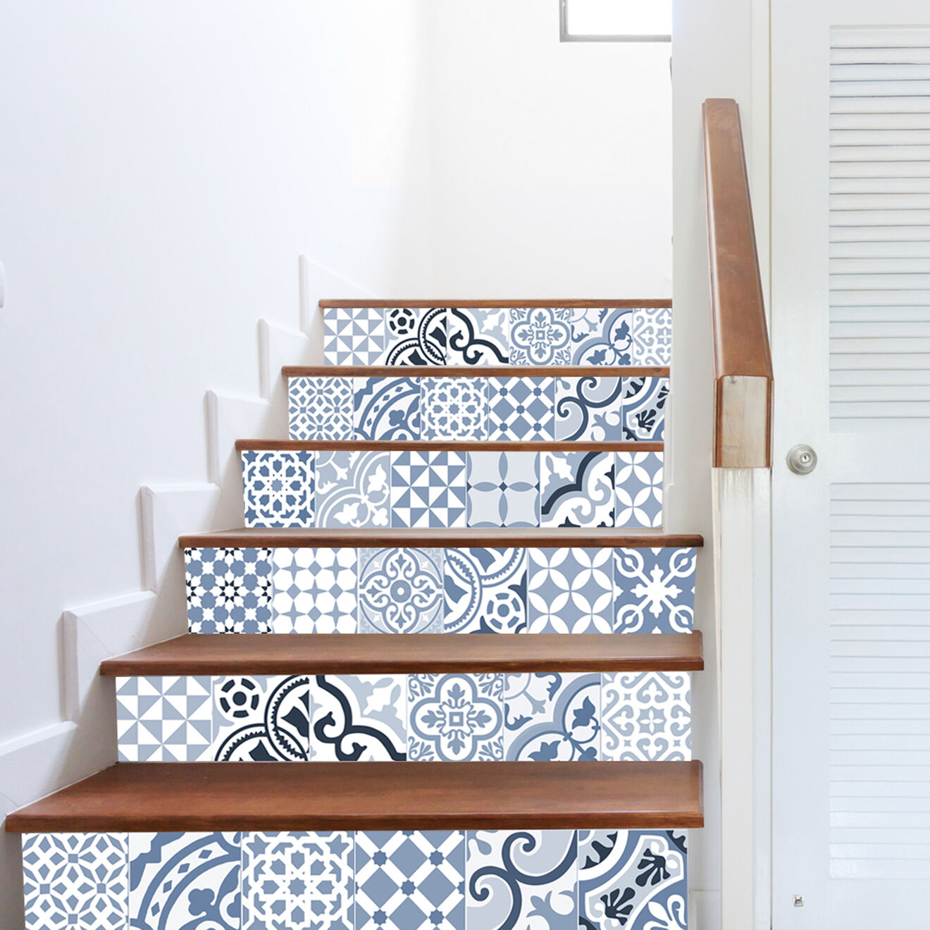 24 Stickers Côte d'Azur bleus - 20x20 cm