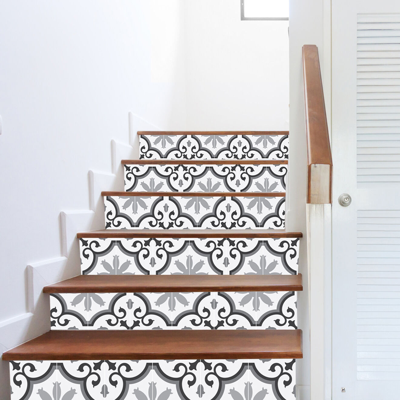 24 Stickers Parisian gris - 20x20 cm