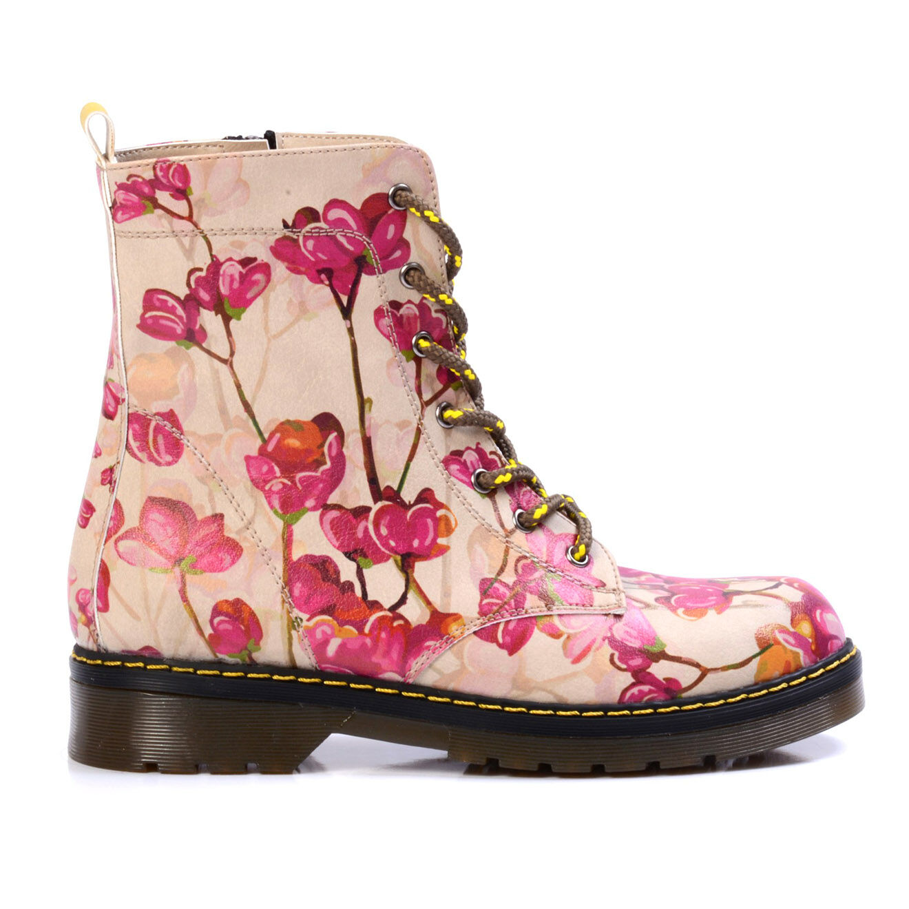 Boots Flowers écru/rose
