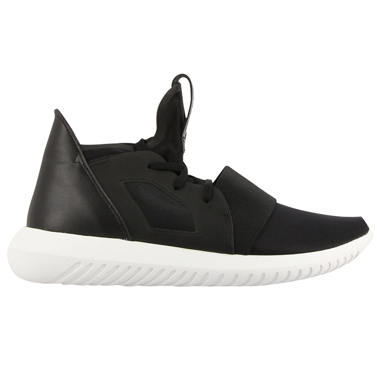 Baskets en Cuir & Toile Tubular Defiant W noires
