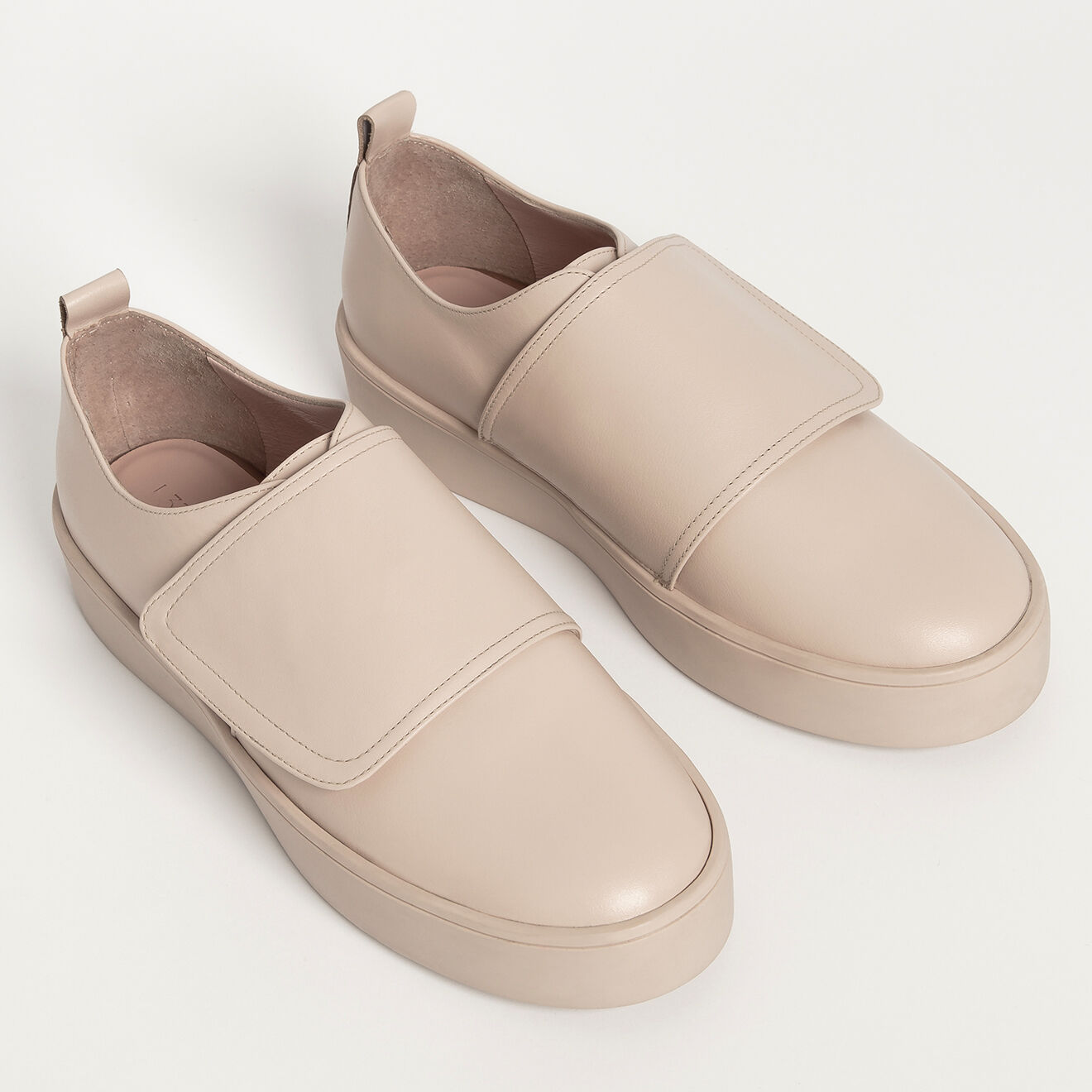 Sneakers en Cuir Run to You beiges