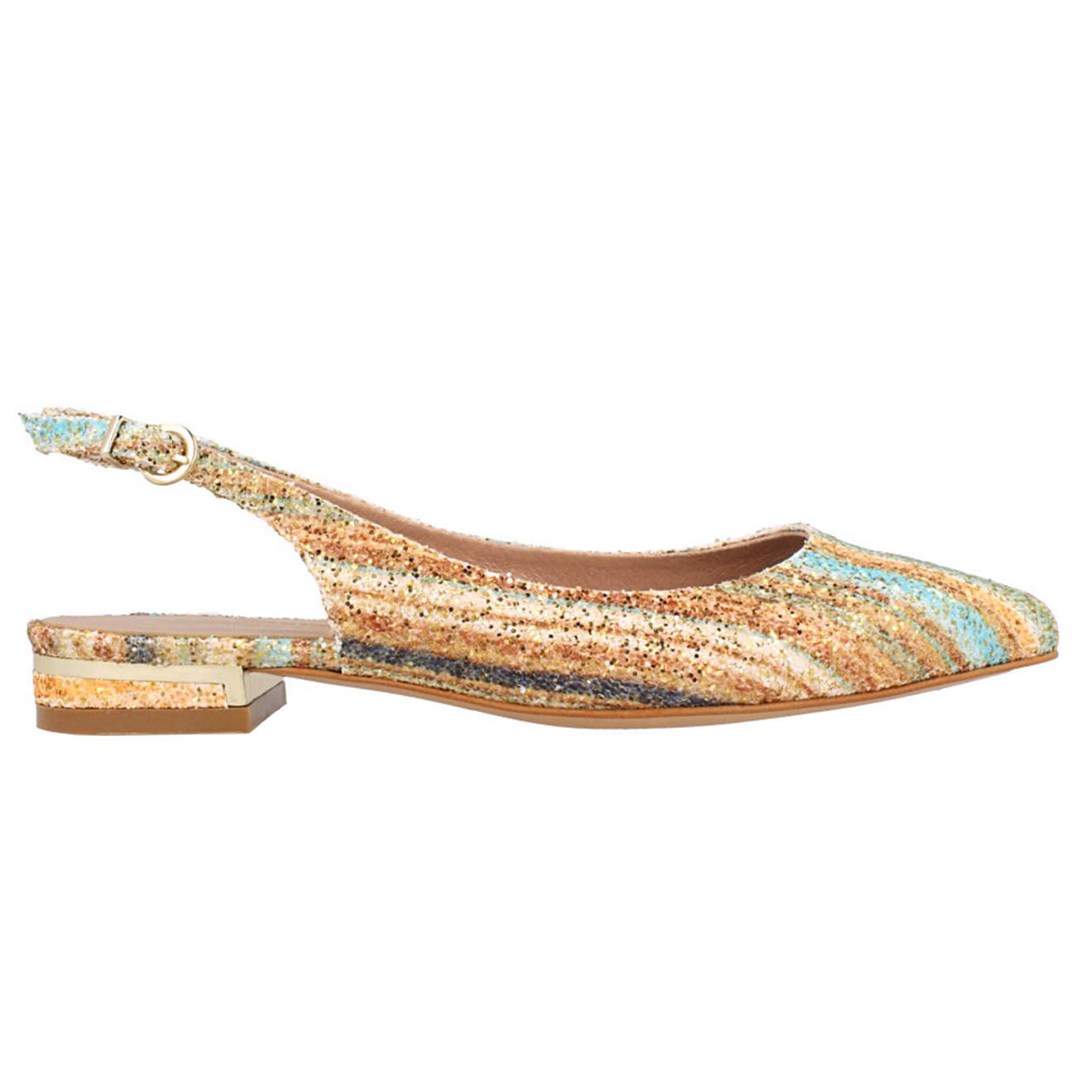 Ballerines à bride multicolores