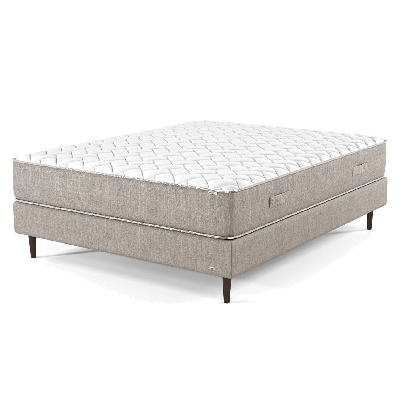 Ensemble Matelas & Sommier Opale beige - 140x200 cm