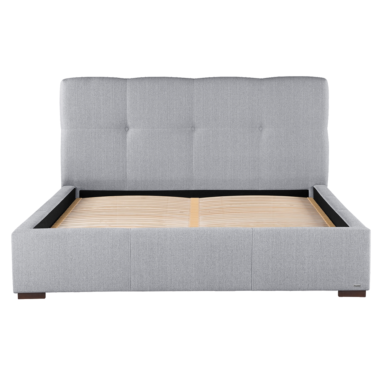 Lit coffre Cobalt toucher lin gris clair - 180x200 cm