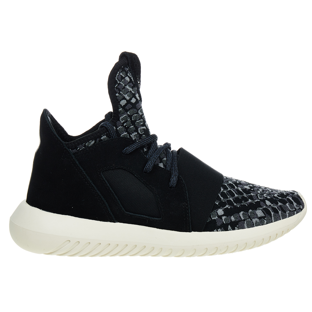 Baskets en Velours de Cuir & Toile Tubular Defiant W noir/gris